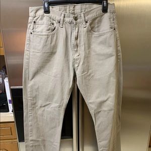levi 505 tan jeans 34x30 actual (32x29 1/2)